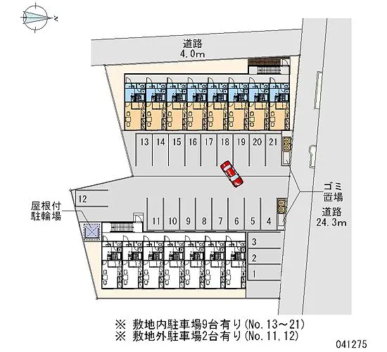 ★手数料０円★函館市金堀町　月極駐車場（LP）